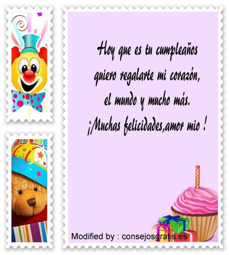 Saludos Y Tarjetas Bonitas De Cumpleanos Para Mi Novia Frases De