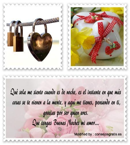 Textos de Buenas Noches para novios | Frases románticas Textos de Buenas Noches para novios | Frases románticas