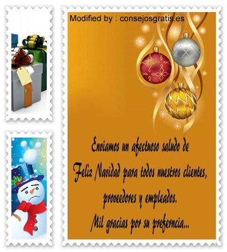 Frases De Navidad Para Clientes Empresariales  Tarjetas 