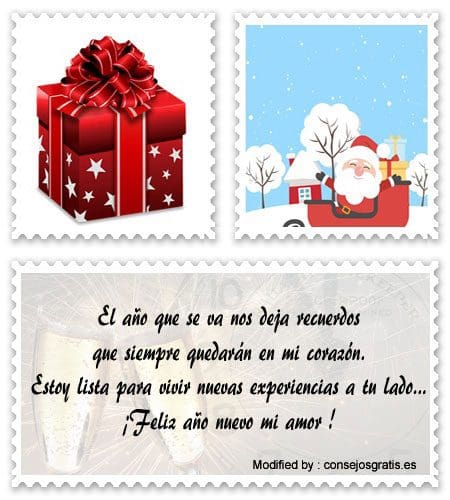 Bonitos saludos de año nuevo para mi novia | Frases de amor Bonitos saludos de año nuevo para mi novia | Frases de amor