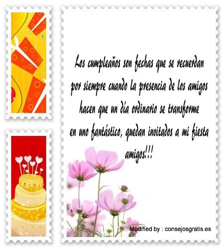 Frases Para Invitaciones De Cumpleaños  Tarjetas De 