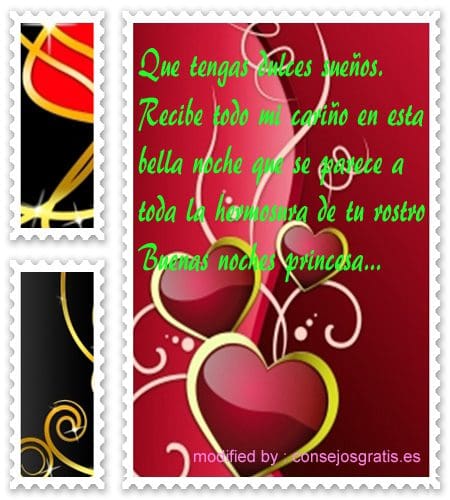 Tarjetas con mensajes de buenas noches para enamorar Tarjetas con mensajes de buenas noches para enamorar
