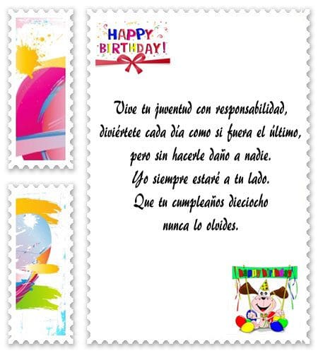 frases para tarjetas de 18 anos