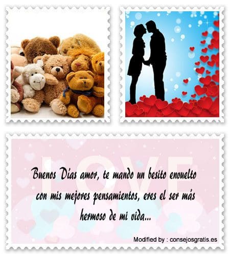Mensajes de Buenos Días amor | Frases románticas de Buenos Días