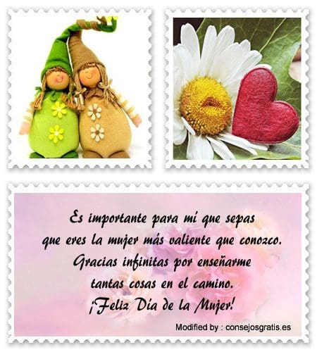 Textos por el Día de la Mujer│Lindas frases para el Día de la Mujer Textos por el Día de la Mujer│Lindas frases para el Día de la Mujer
