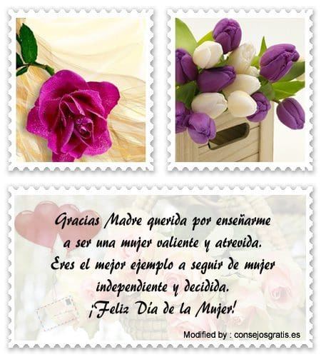 Textos por el Día de la Mujer│Lindas frases para el Día de la Mujer Textos por el Día de la Mujer│Lindas frases para el Día de la Mujer