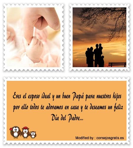 Saludos por el dia del Padre a mi esposo | Feliz dia del Padre -  