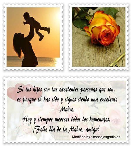 Mensajes por el Día de la Madre para amigas | Saludos el Día de la Madre Mensajes por el Día de la Madre para amigas | Saludos el Día de la Madre